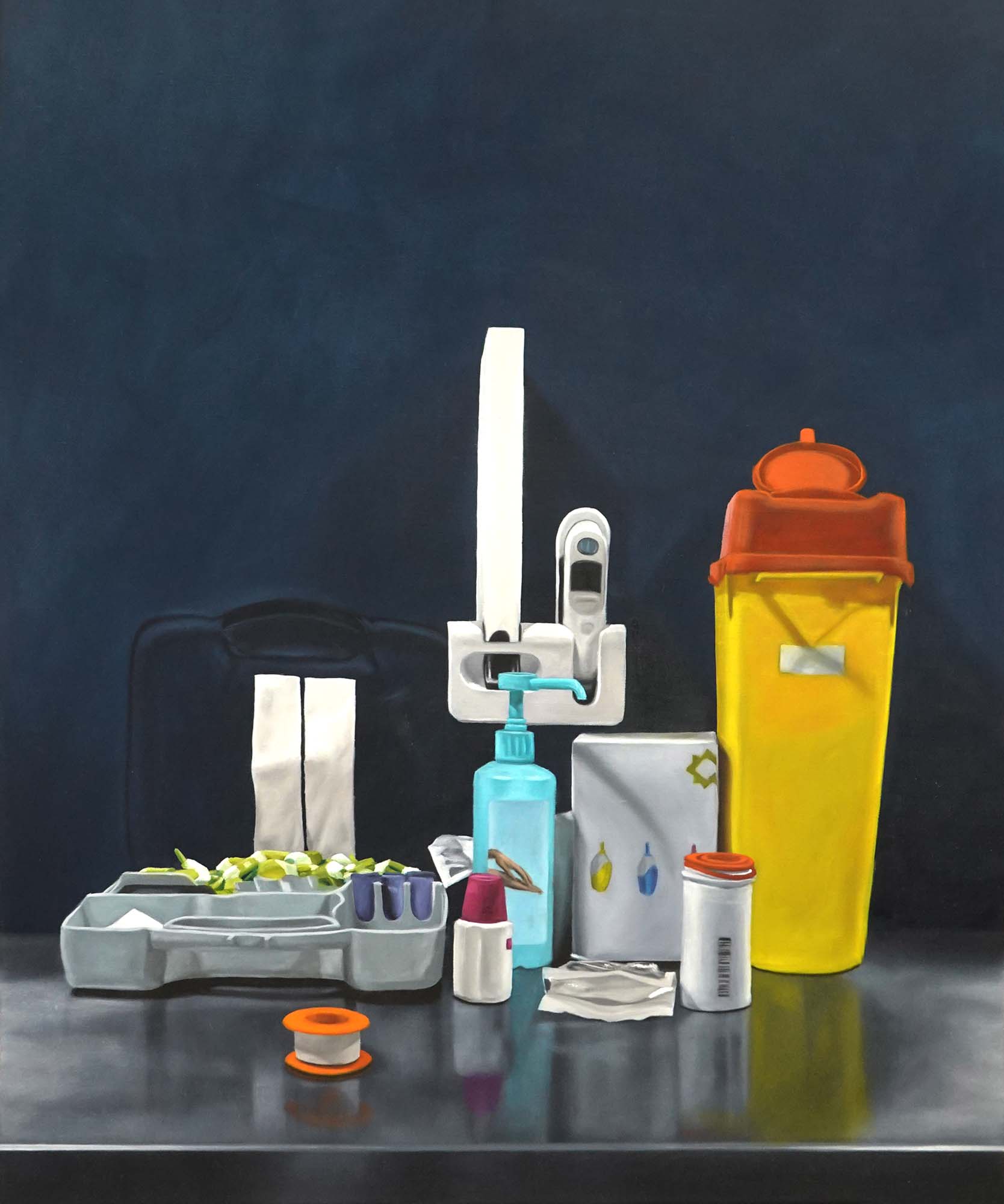 Arnaud Adami, Nature morte - urgences, 2022, Huile sur toile, 60 x 50 cm.jpg